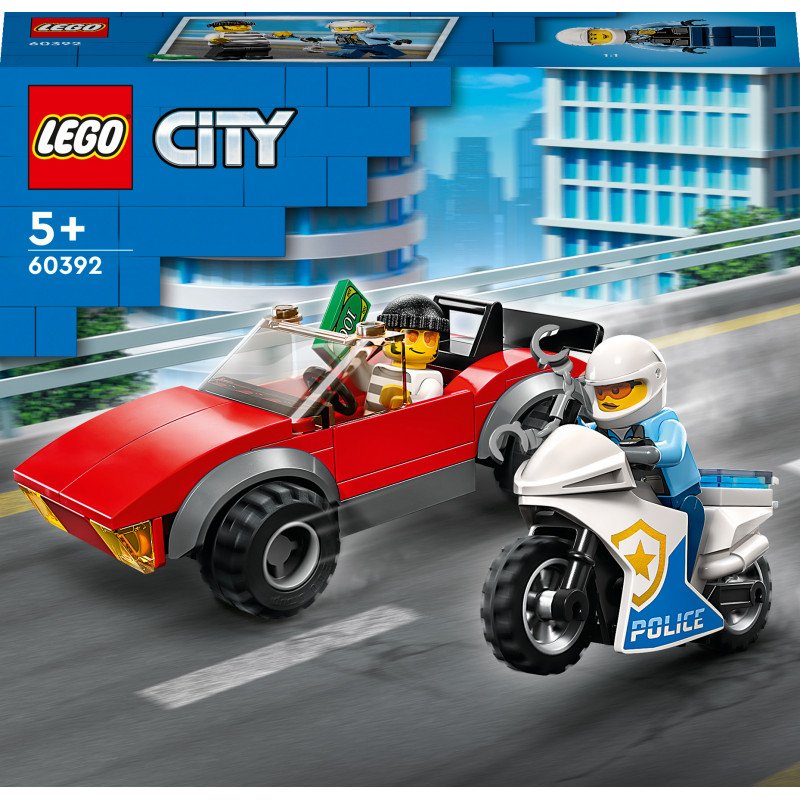 Konstruktorius LEGO CITY POLICE BIKE CAR CHASE