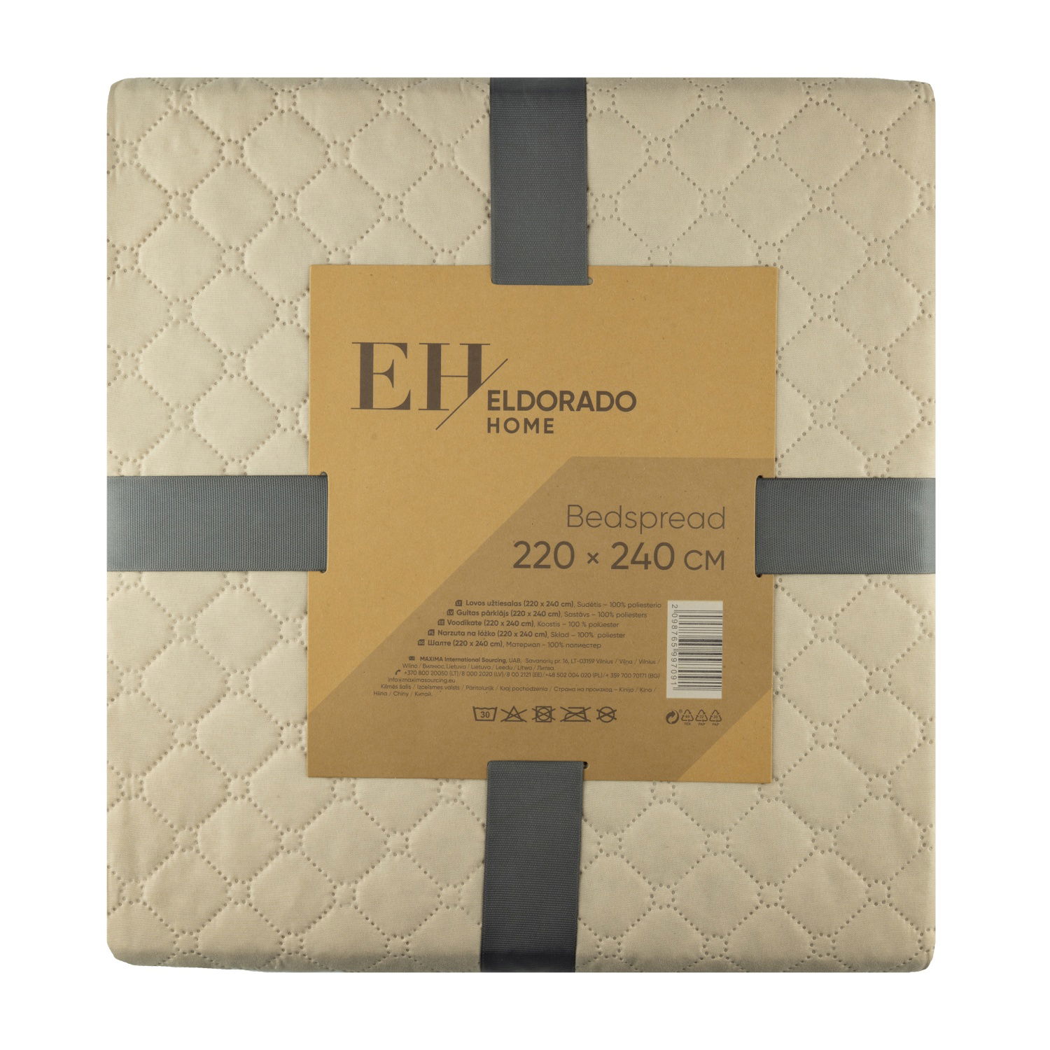 Lovos užtiesalas ELDORADO HOME, 220 x 240 cm, 2-jų spalvų, 100% poliesterio-1