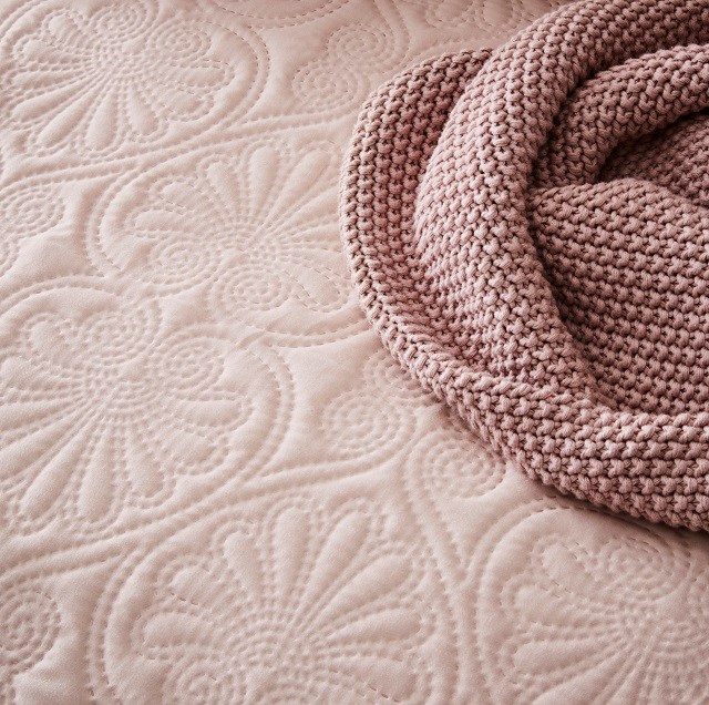 Lovatiesė LEILA POWDER PINK,  220x240 cm, rožinė - 3