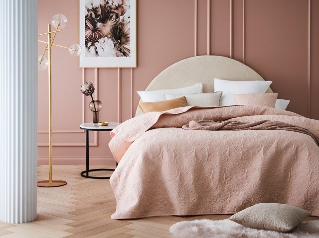 Lovatiesė LEILA POWDER PINK,  220x240 cm, rožinė - 5