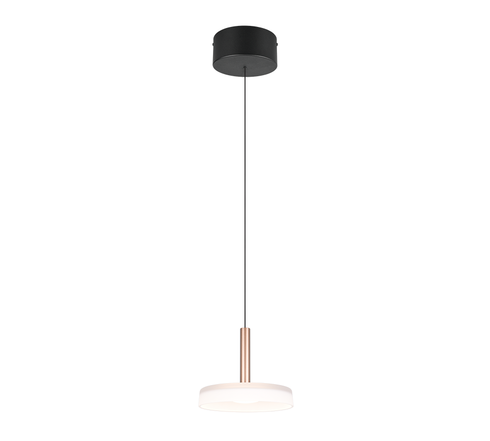 Lubinis LED šviestuvas TRIO CELESTE 10W 3000K 1100lm aukščio reguliavimas Ø22x200cm-0