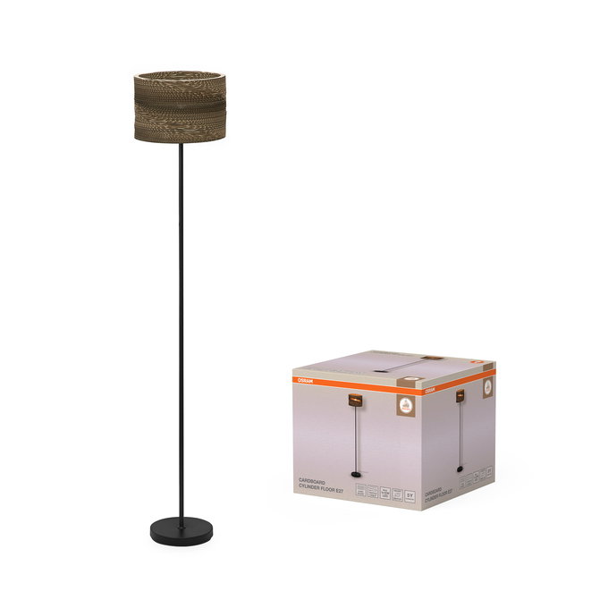 Toršeras OSRAM DECOR CARDBOARD CYLINDER 1xE27 15W kartonas rudos spØ30x160cm - 3