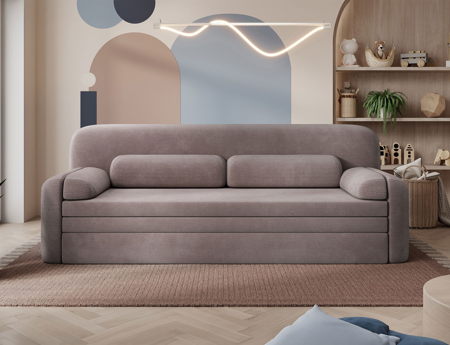 Sofa Elioss Tabbris, ruda - 4