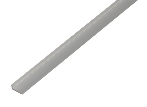 Aliumininis laiptų profiliuotis, anoduotas, sidabrinės sp., 475185, 14 x 10 x 1,5 x 2000 mm