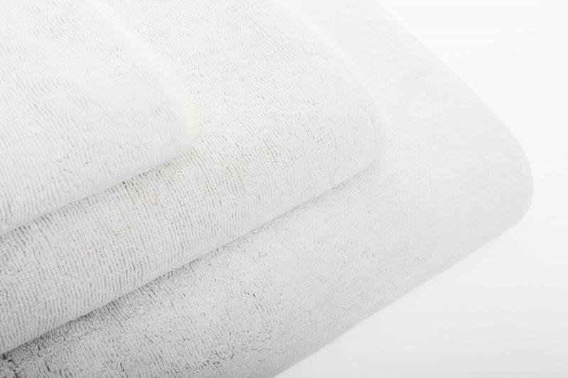 Vonios rankšluostis LINEN DUO, baltos/pilkos sp., 50 x 100 cm, 90 % medvilnė, 5 % linas, 5 % viskozė - 4