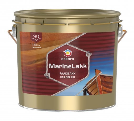 Drėgmei atsparus lakas ESKARO MARINE LAKK 90, blizgus, 2,4 l-0
