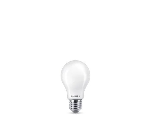 LED lemputė PHILIPS Classic, A60, E27, 10,5W (=100W), 2700K, 1521 lm,filam,matinė, šiltai baltos sp.