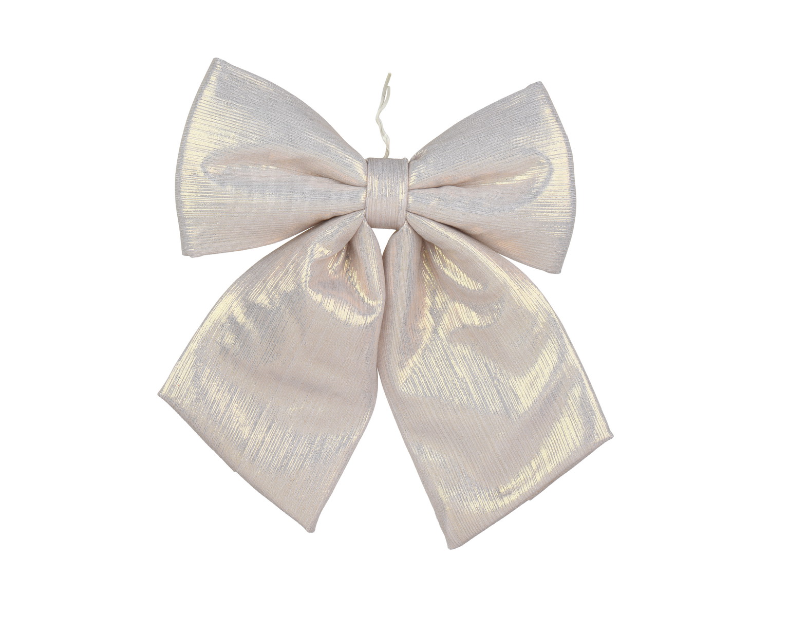 Kalėdinė dekoracija - kaspinas BOWTIE, šampaninės sp., 2 x 20 x 24 cm, 1 vnt-0