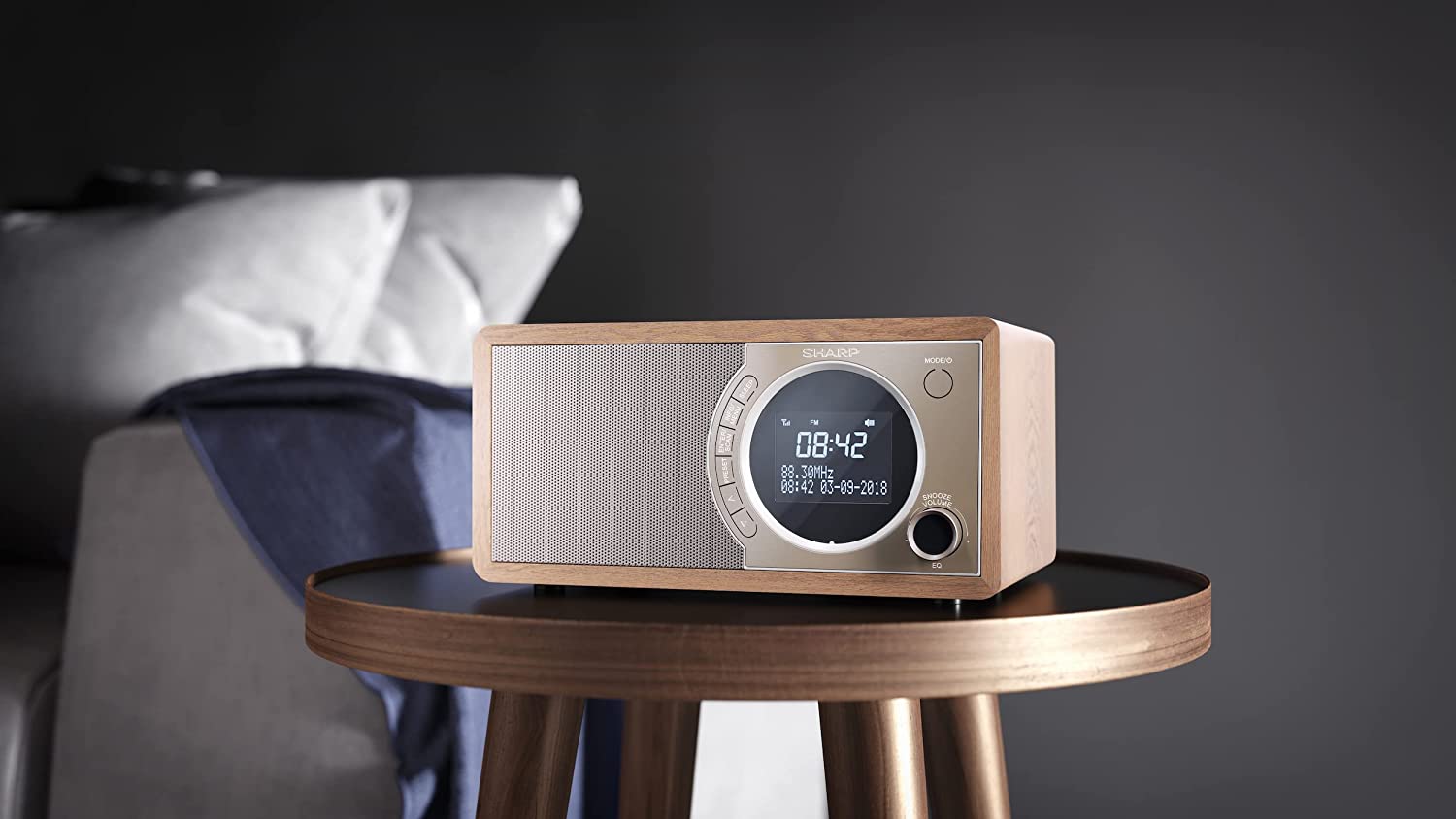 Radio imtuvas Sharp DR-450(BR), FM/DAB/DAB+, Bluetooth 4.2, Alarm function - 4