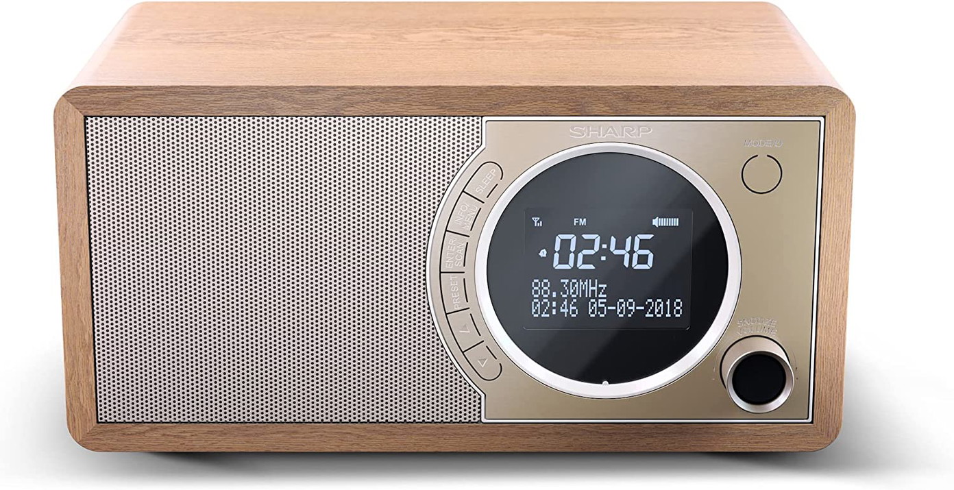 Radio imtuvas Sharp DR-450(BR), FM/DAB/DAB+, Bluetooth 4.2, Alarm function-0