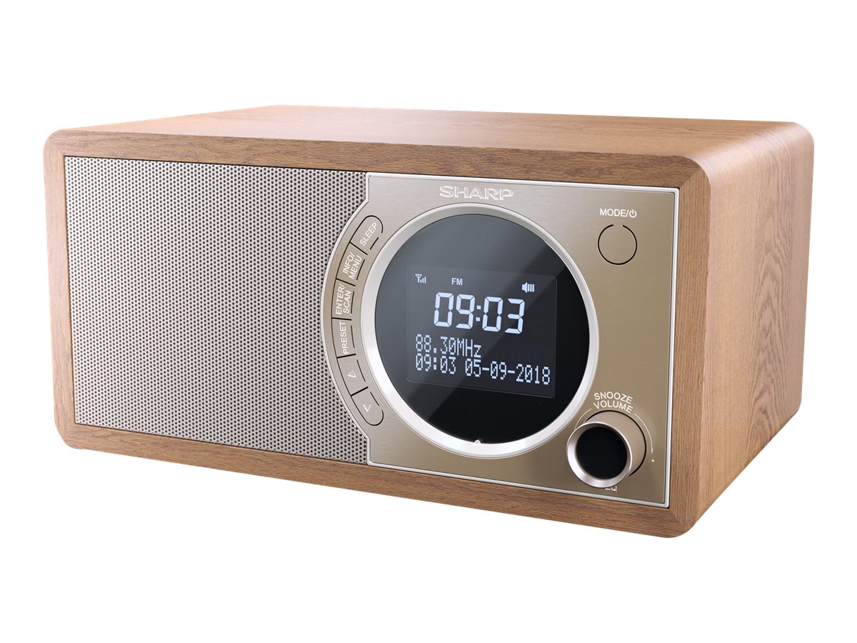 Radio imtuvas Sharp DR-450(BR), FM/DAB/DAB+, Bluetooth 4.2, Alarm function-1