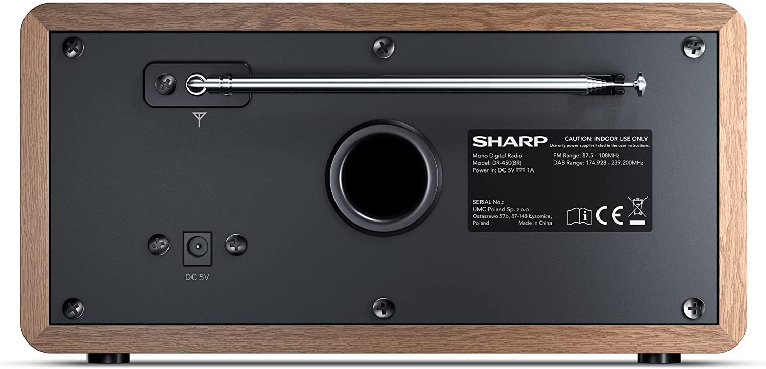 Radio imtuvas Sharp DR-450(BR), FM/DAB/DAB+, Bluetooth 4.2, Alarm function - 3