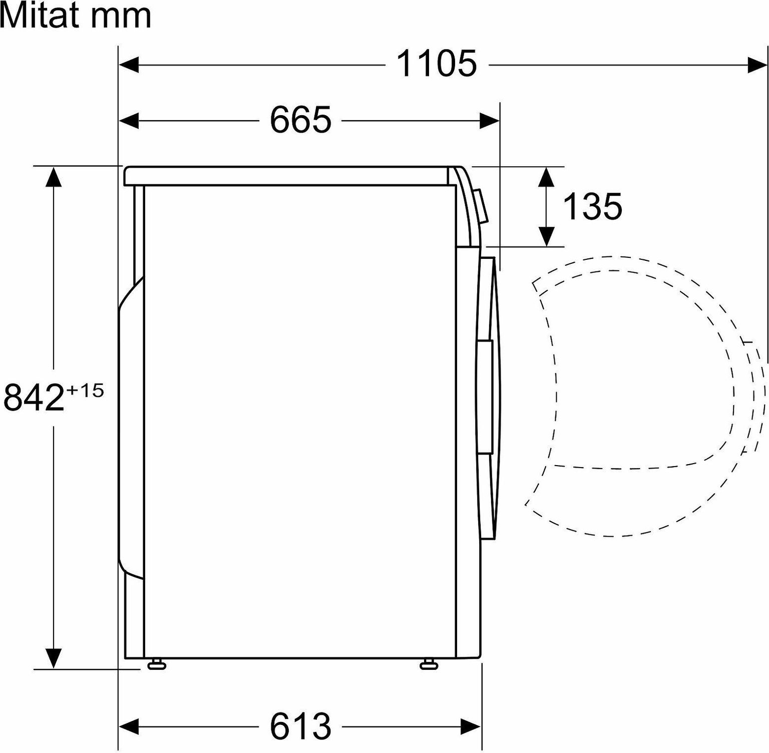 Džiovyklė Bosch WTU876IHSN, 9 kg - 5