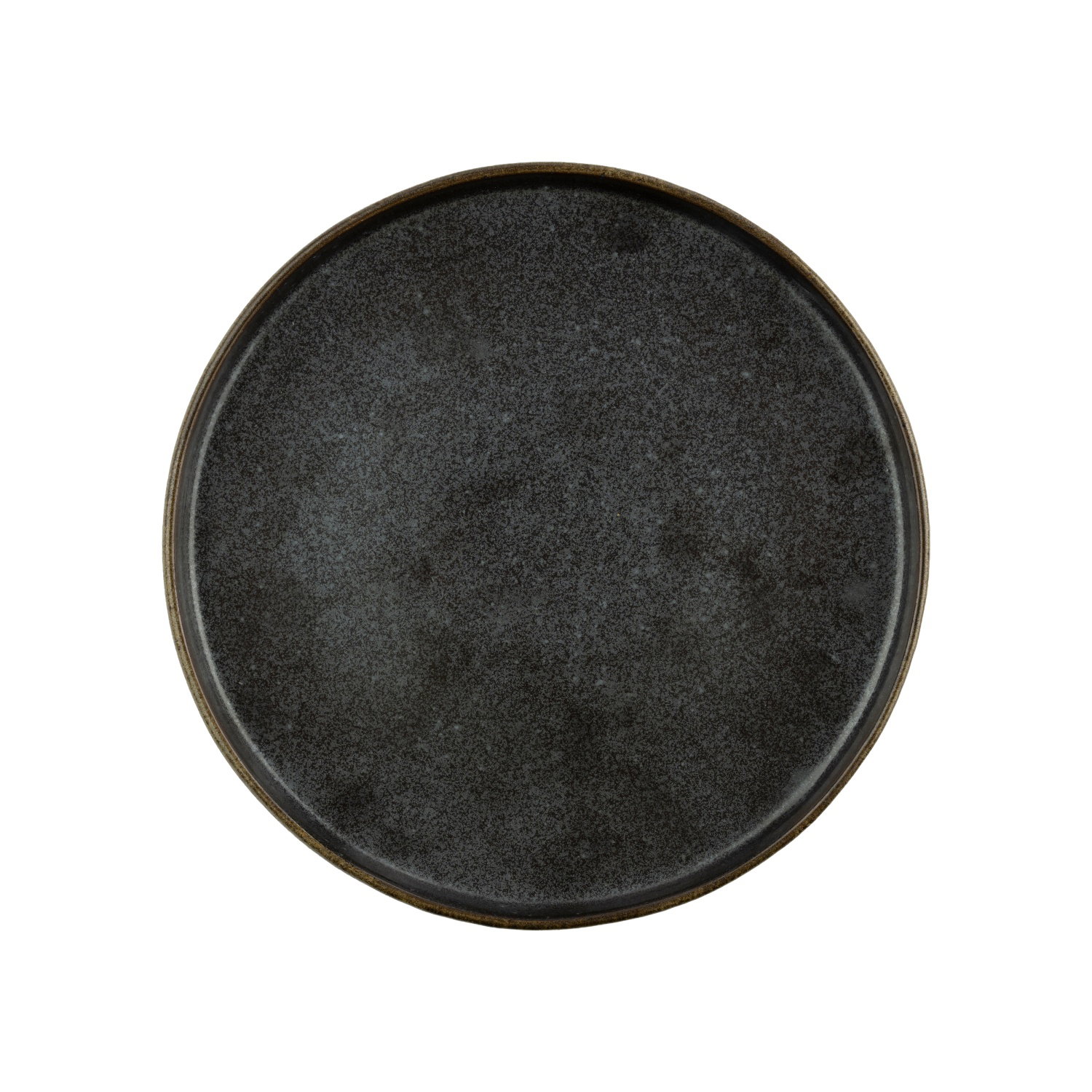 Porcelianinė pietų lėkštė AURORA Urbano, juodos sp., 17 cm-0