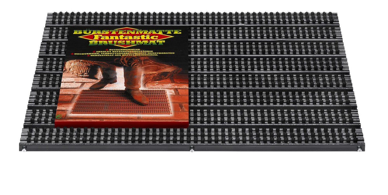 Plastikinis batų valymo kilimėlis - šepetys FANTASTIC 309, 38,5 x 59 cm