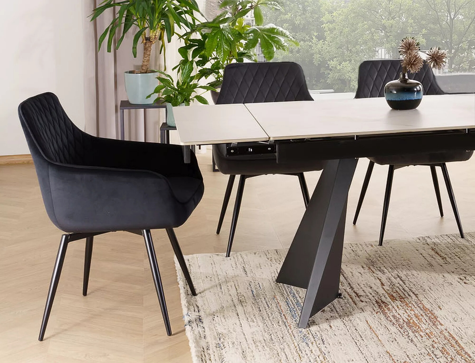 Kėdė Marlo Velvet, juoda - 8
