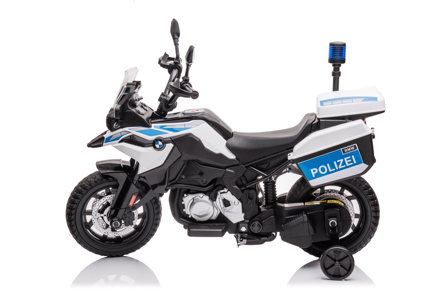 Vaikiškas elektrinis policijos motociklas "BMW F850 GS" - 3