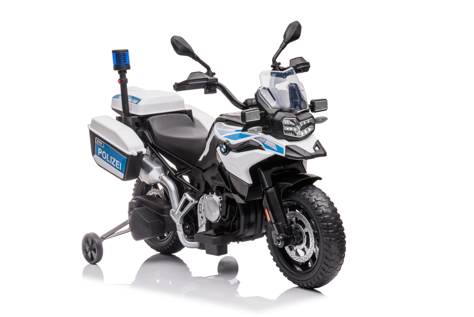 Vaikiškas elektrinis policijos motociklas "BMW F850 GS"-1