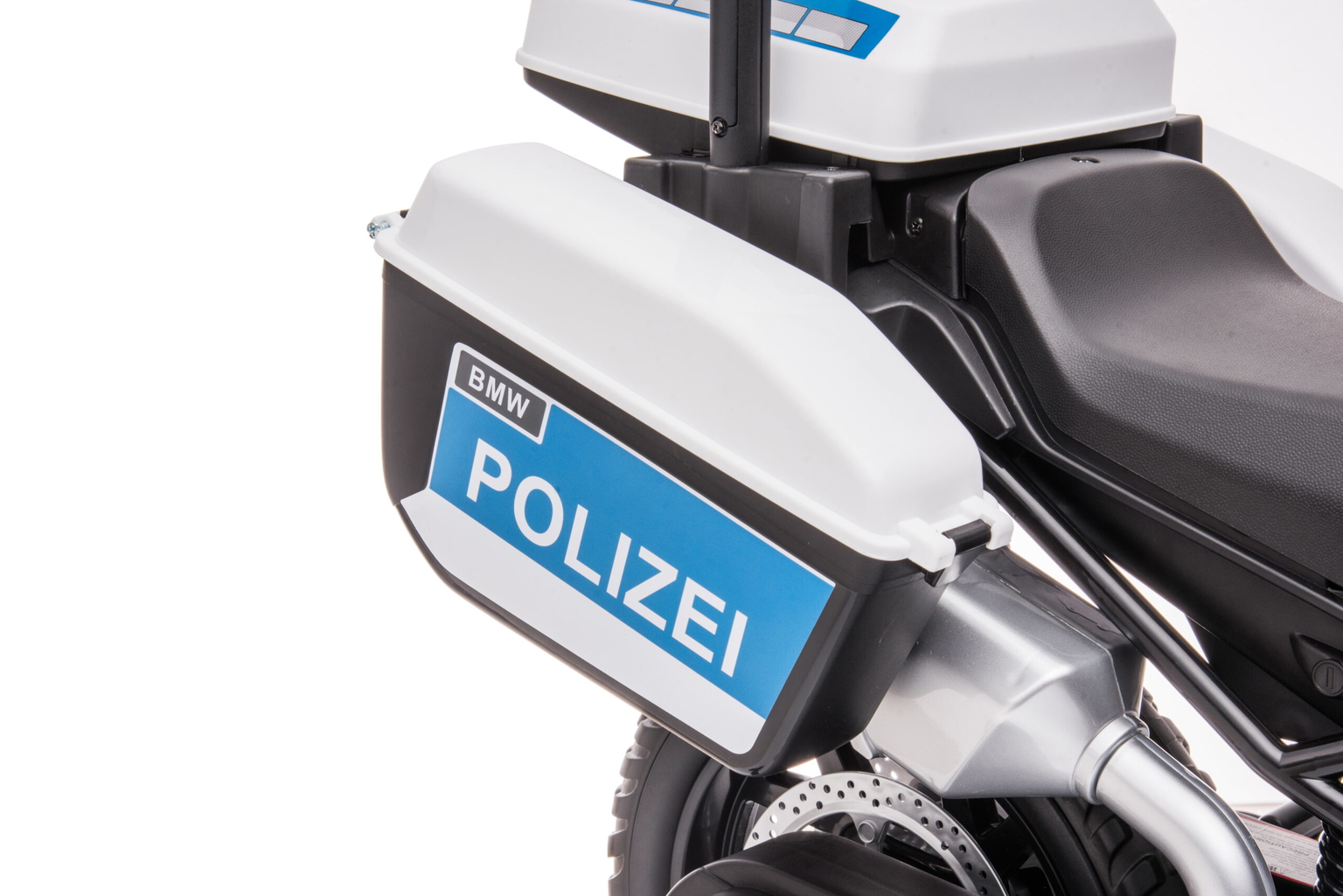 Vaikiškas elektrinis policijos motociklas "BMW F850 GS" - 8
