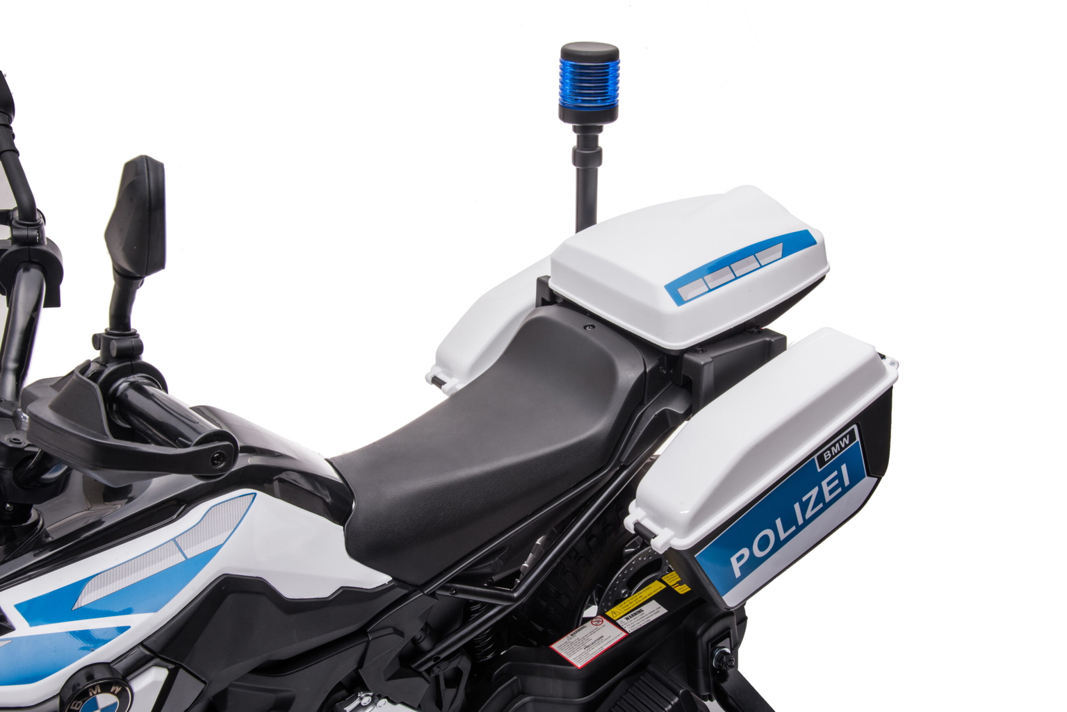 Vaikiškas elektrinis policijos motociklas "BMW F850 GS" - 6
