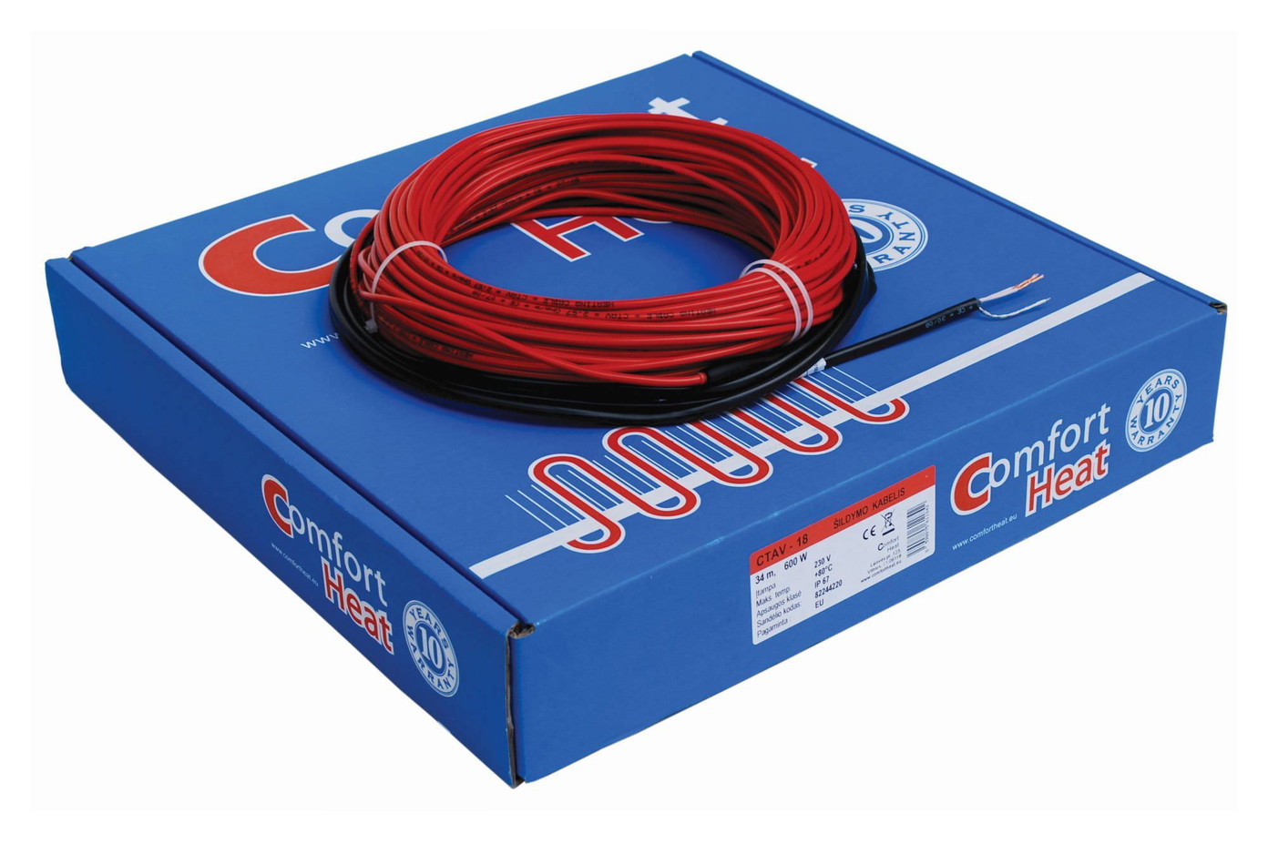 Šildymo kabelis COMFORT HEAT CTAV-18, 83 m, 1500 W-1