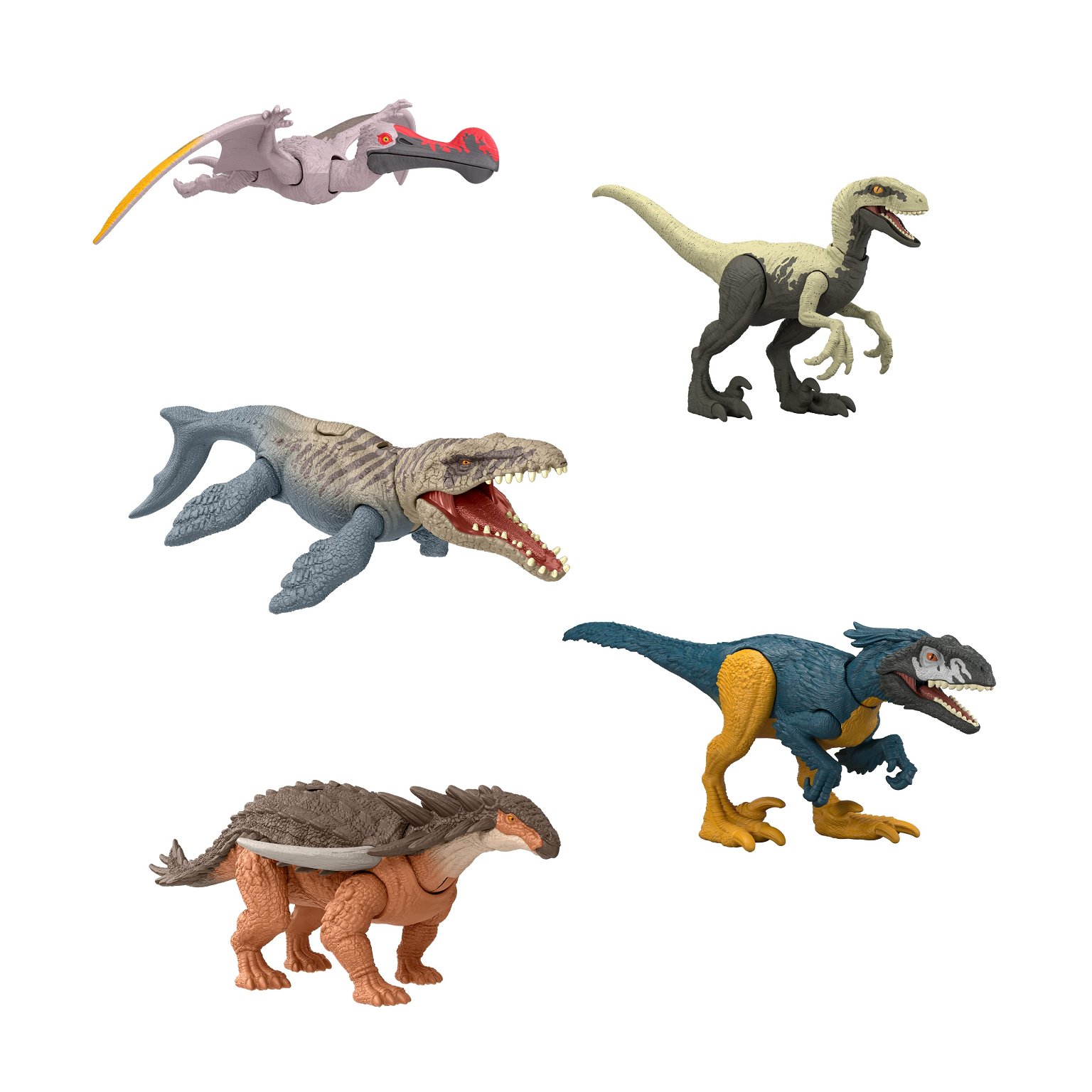 Jurassic World pavojingas dinozauras, įvairių dizainų