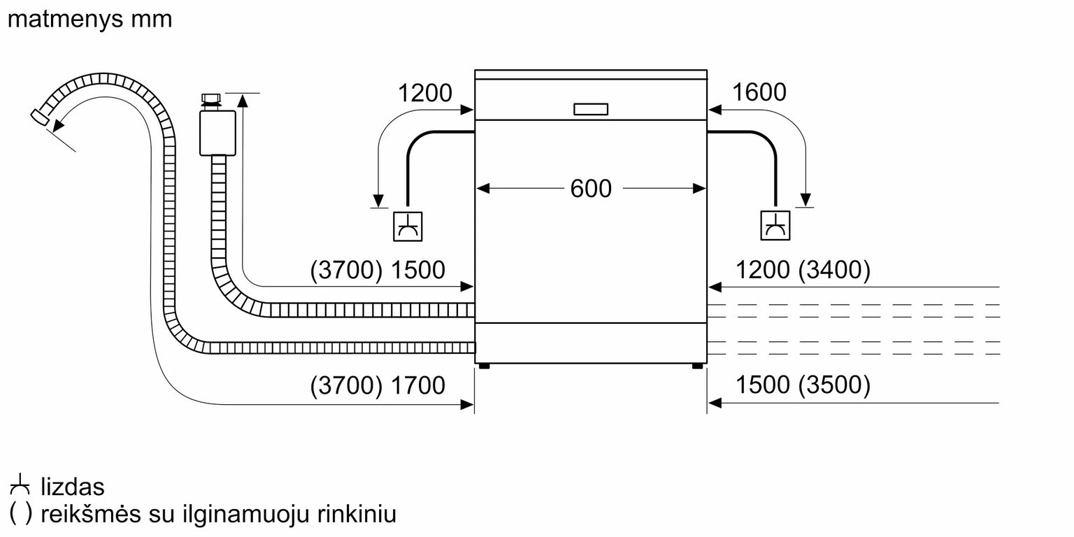 Įmontuojama indaplovė Neff S257YCX04E-1