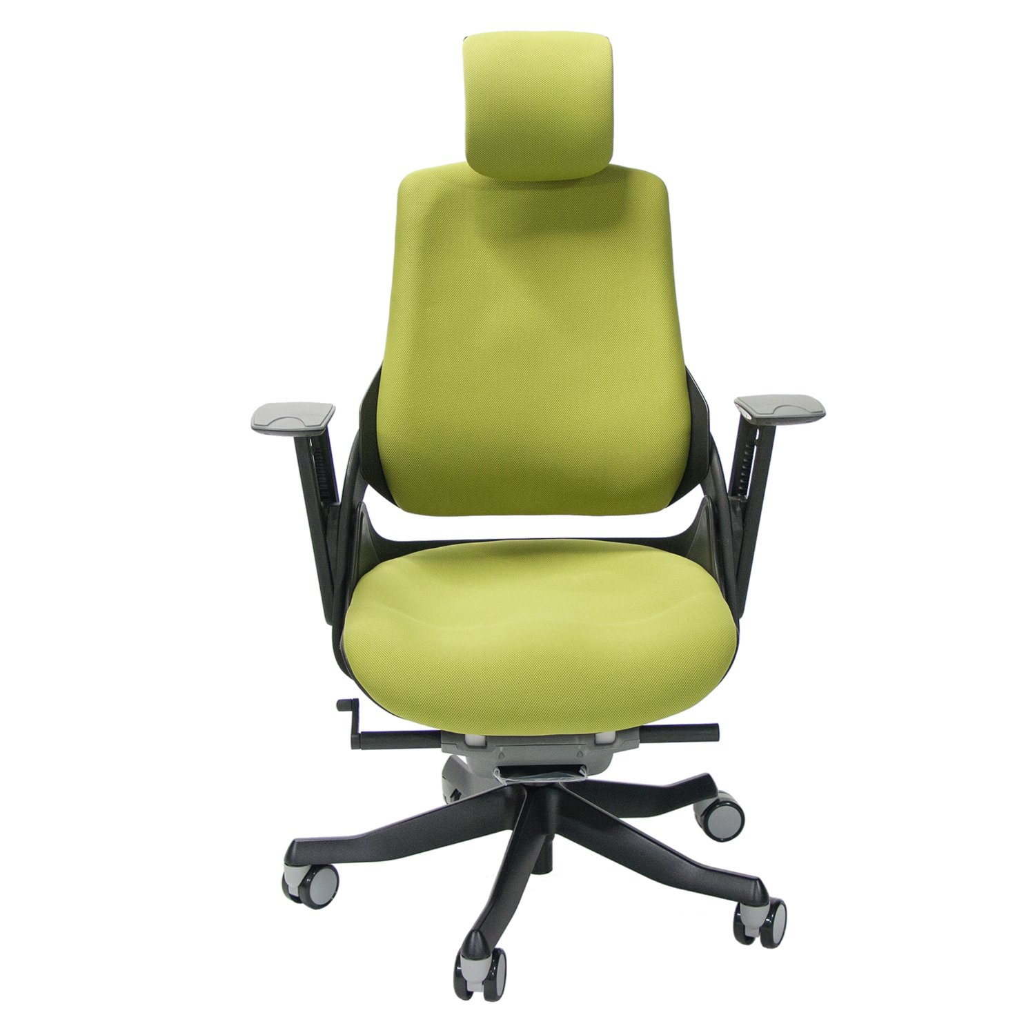 Biuro kėdė WAU su galvos atrama, 65x49x112-129 cm, žalia - 3