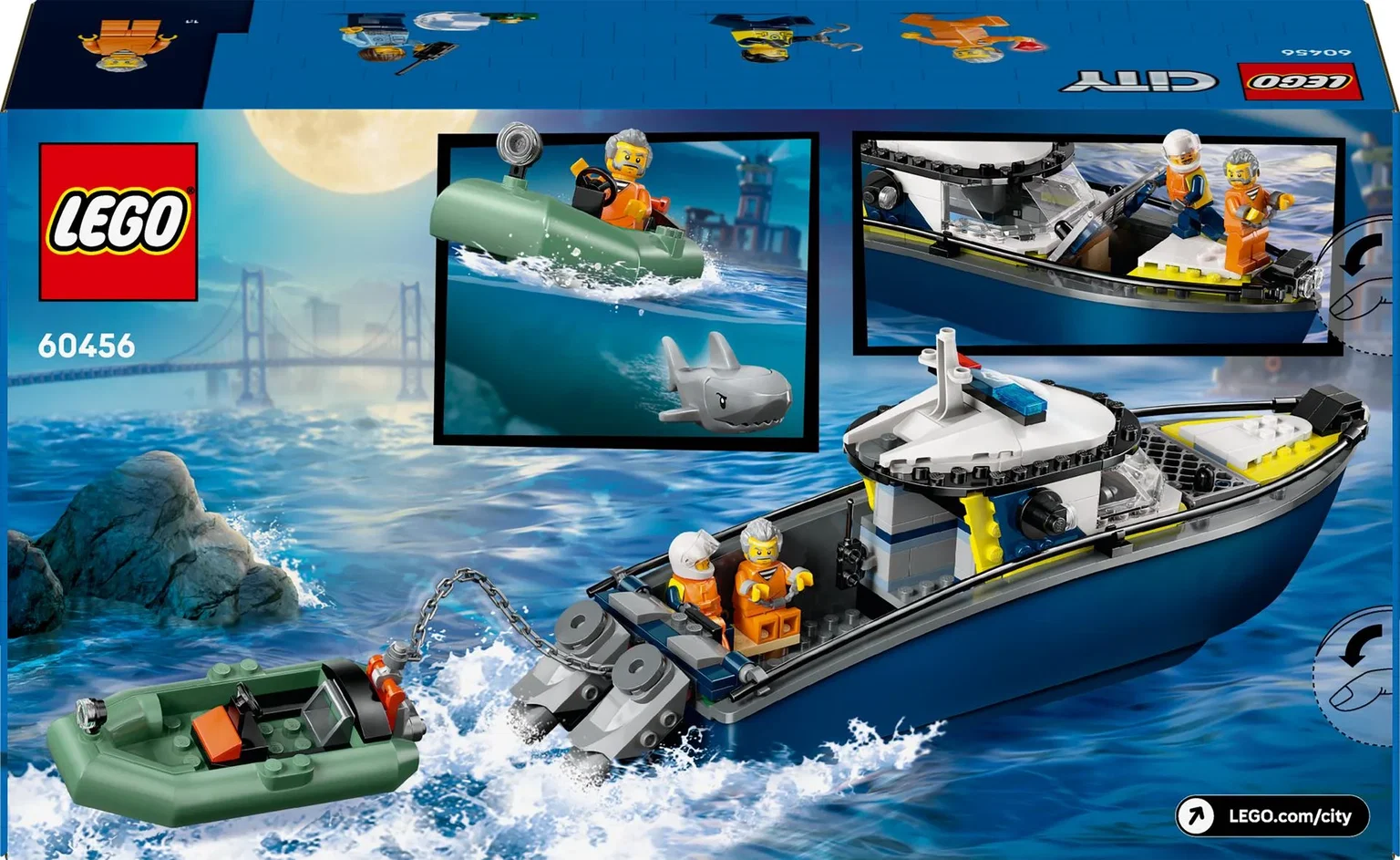 Konstruktorius LEGO City Police Boat Chase-1