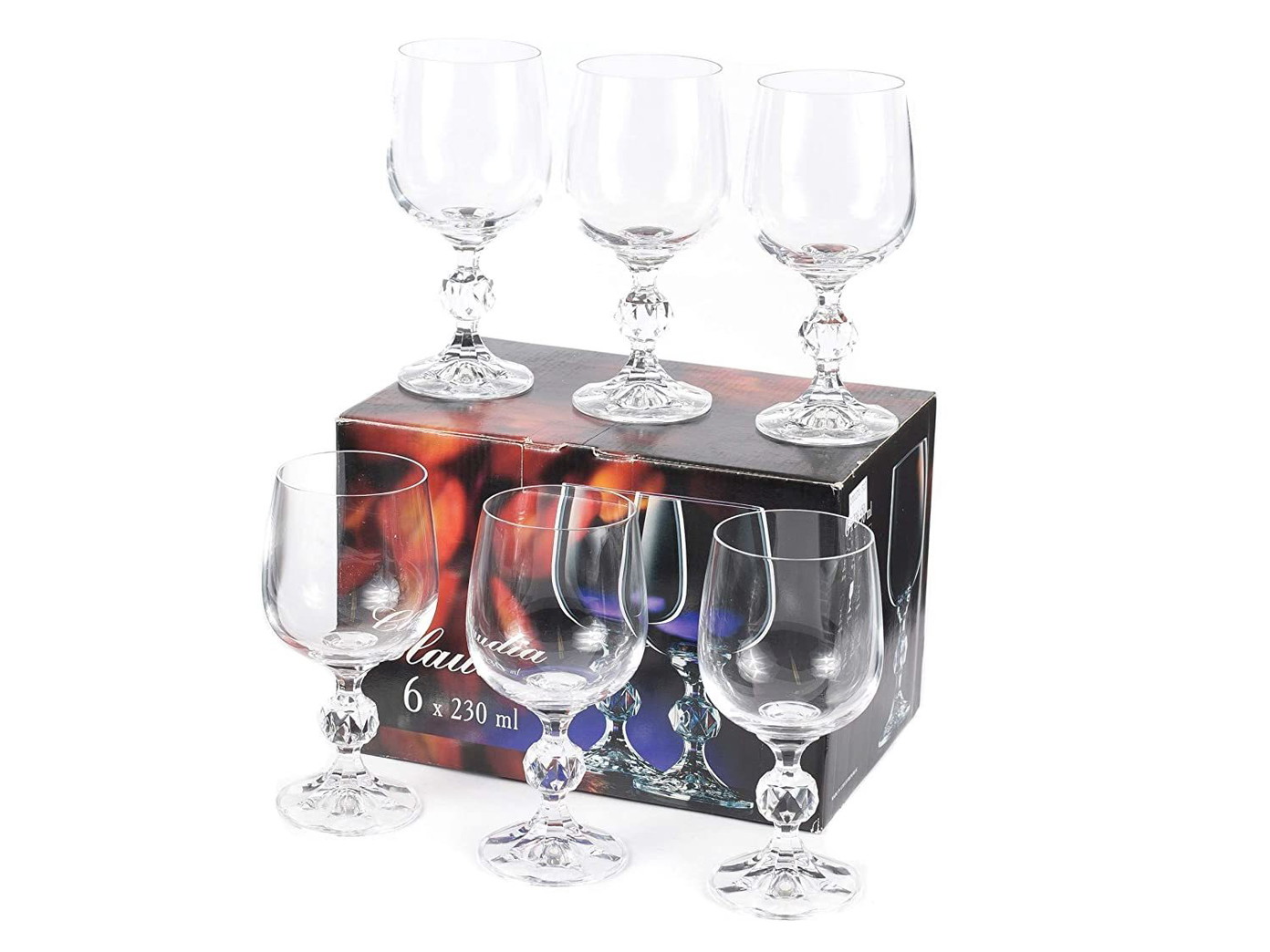 Vyno taurės BOHEMIA Claudia, 230 ml, 6 vnt.-1