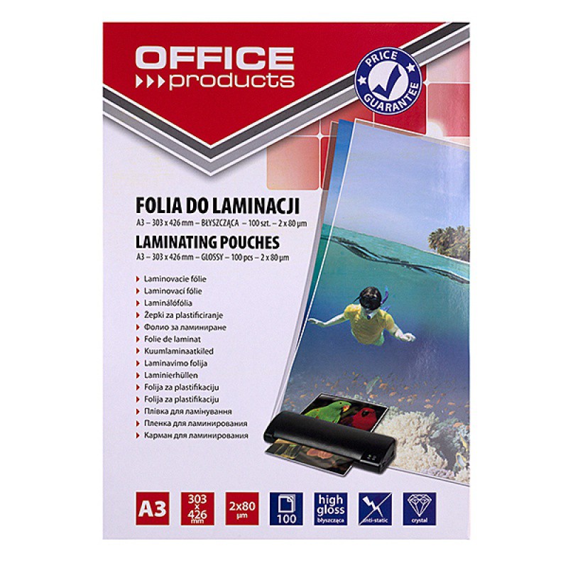 Laminavimo vokeliai A3 2x80mic 100 vnt.-0