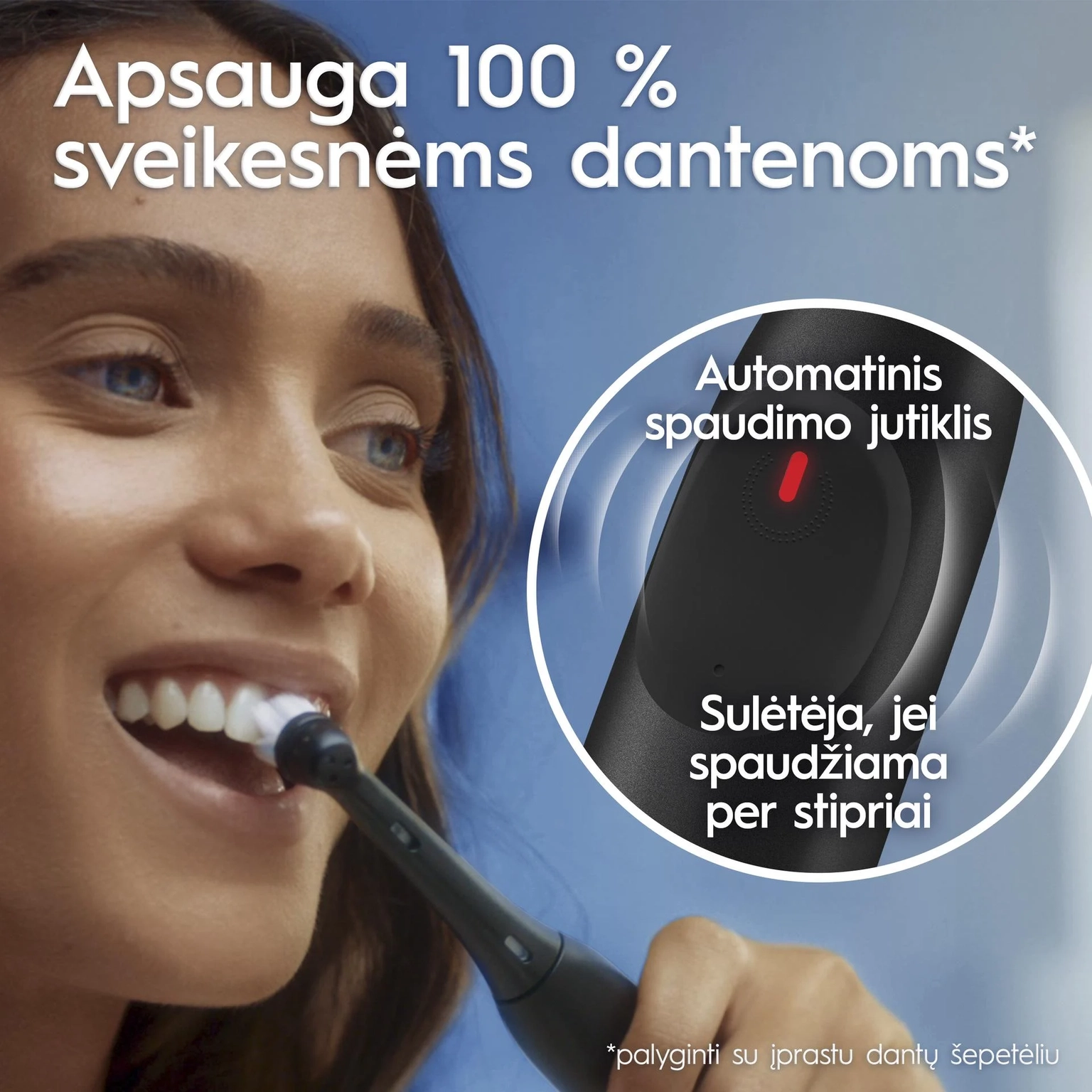 Elektrinis dantų šepetėlis Oral-B iOS2.1D9.0 Night Black, juodos sp. - 6