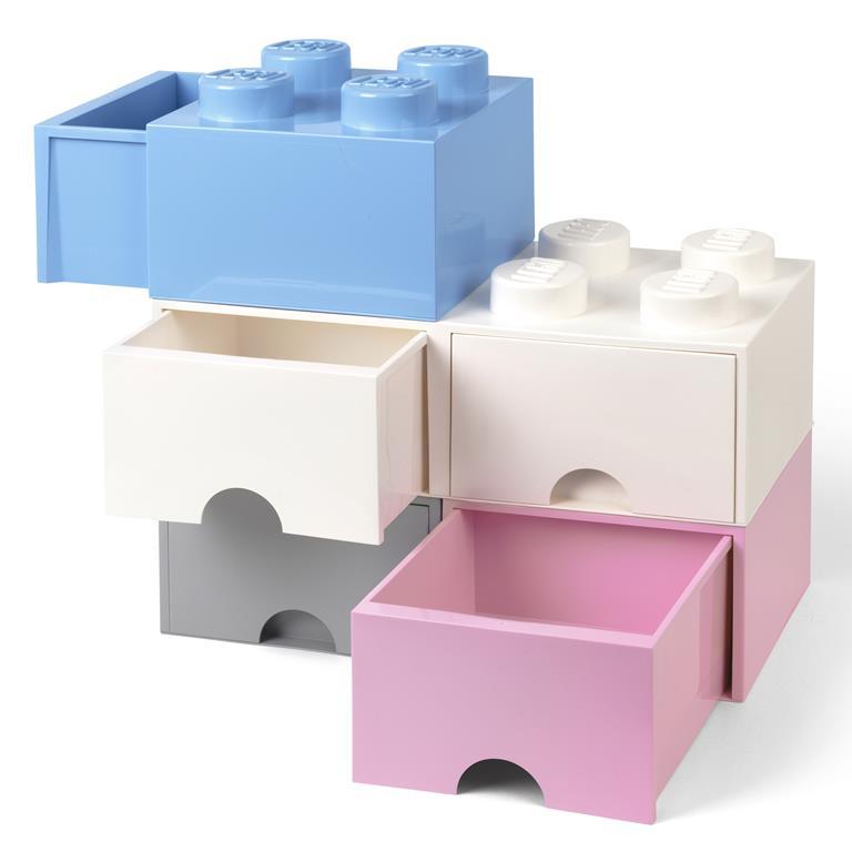 Daiktadėžė LEGO BRICK, melsvos sp., 25 x 25 x 18 cm, 470 ml-2