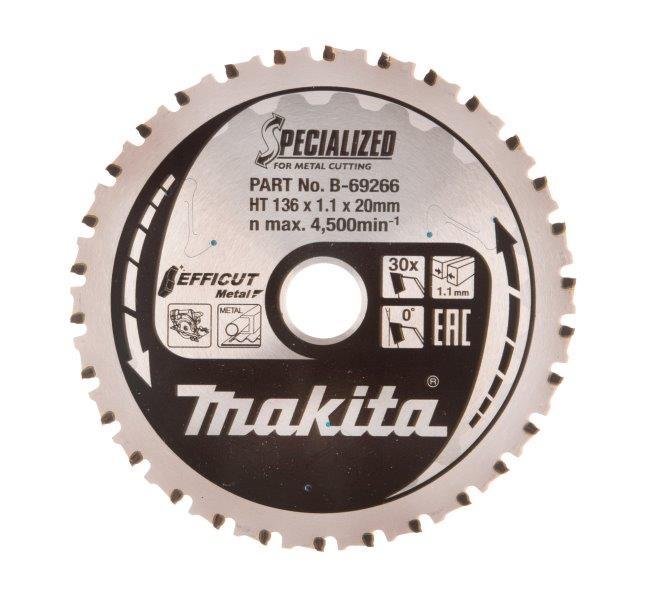 Metalo pjovimo diskas MAKITA, 136 x 1,1 x 20 mm, Z-30 - 2