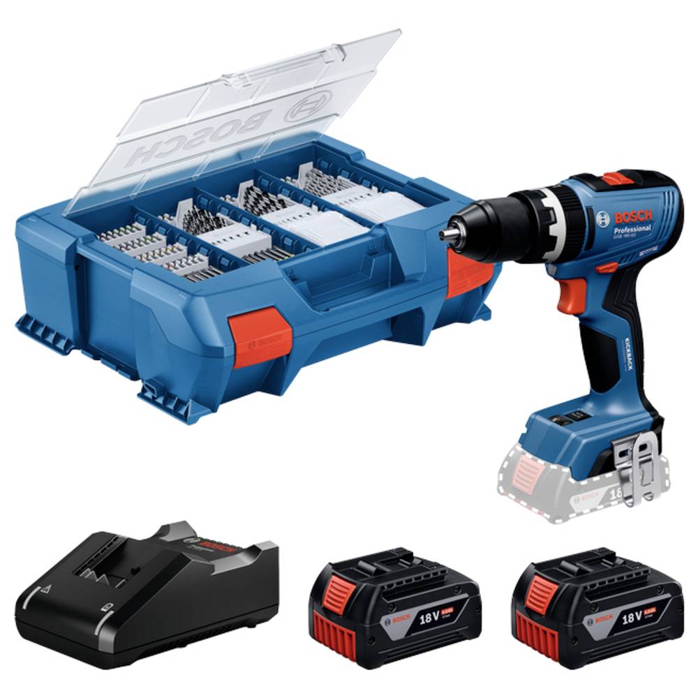 Akumuliatorinis smūginis gręžtuvas BOSCH GSB 18V-65, 18 V, 4,0 Ah Li-ion, 65/31 Nm-0