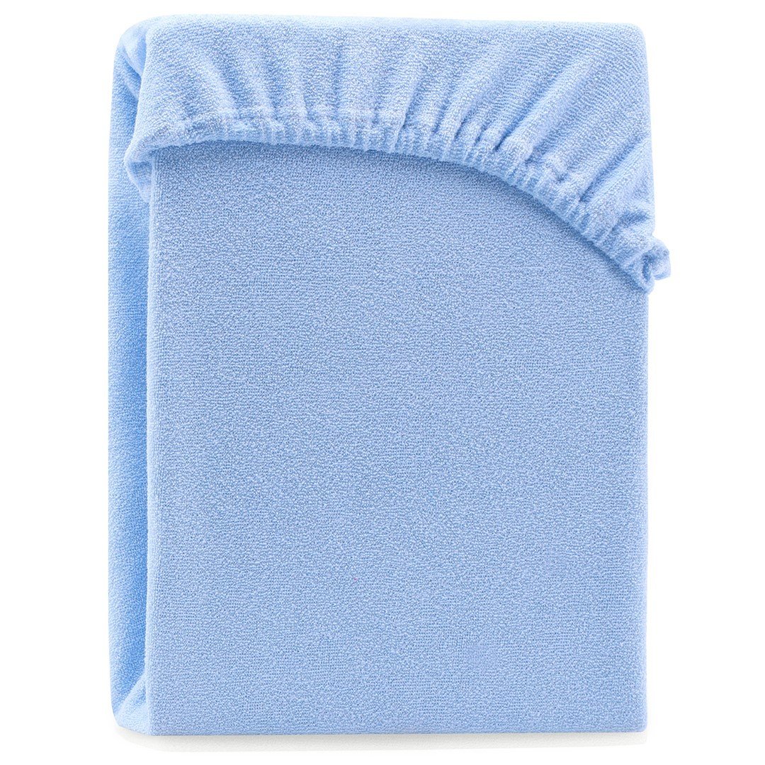 Frotinė paklodė su guma Ameliahome RUBY Blue, 120x200 cm - 6