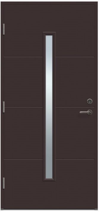 Lauko durys VILJANDI STORO1R T1, rudos sp., 990 x 2088 mm, kairė-0