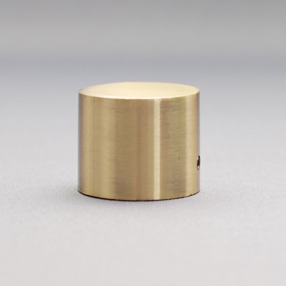 Karnizo užbaigimas LUN, metalinis, šv. sendinto aukso sp., Ø 25 mm, 2 vnt.
