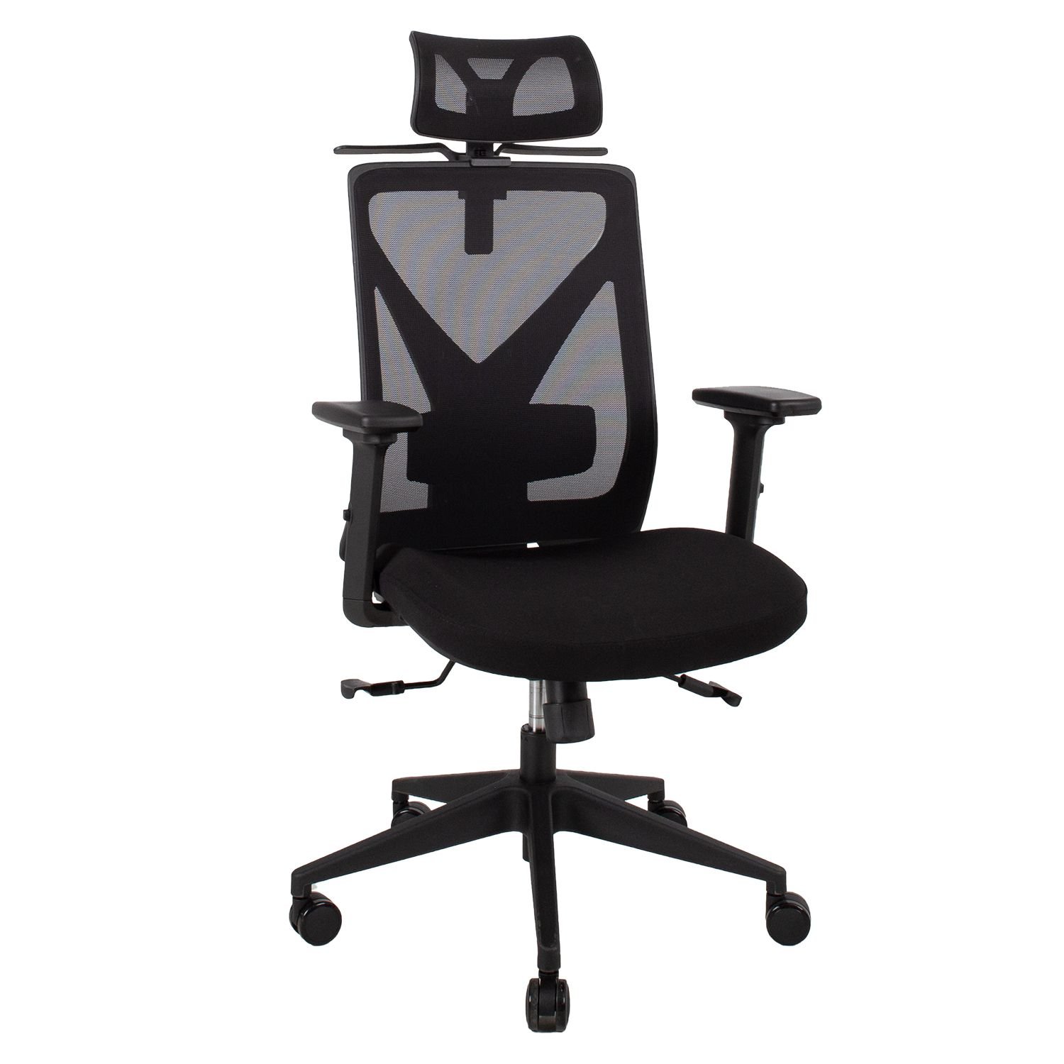 Biuro kėdė MIKE, 64x65x110-120cm, juoda - 1