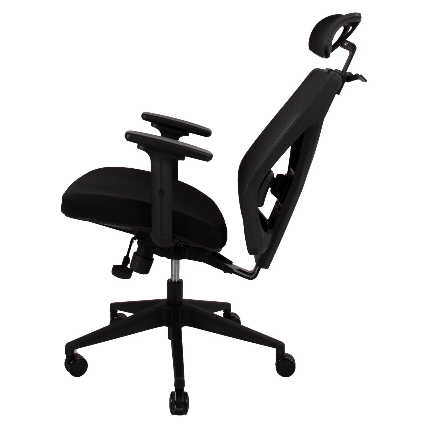 Biuro kėdė MIKE, 64x65x110-120cm, juoda - 4