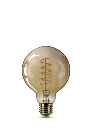 Dekoratyvinė LED lemputė PHILIPS VINTAGE GOLD, E27, G93, 2000 K, 4W (=25W), 250 lm, dimeriuojama