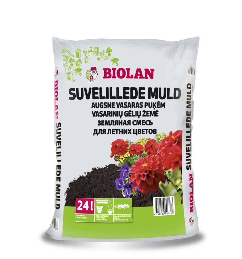 Vasarinių gėlių žemė BIOLAN, 24 l-0