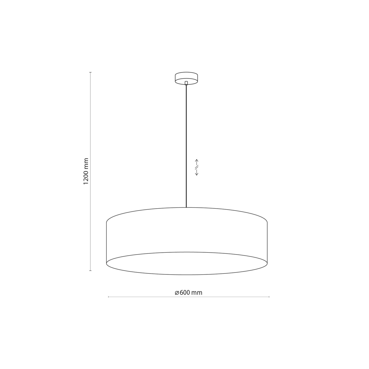 Pakabinamas šviestuvas TK LIGHTING RONDO 3, 3xE27  LED 15W - 3