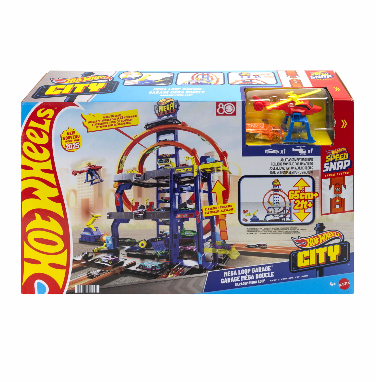 Rinkinys Hot Wheels – Mega garažas su kilpomis (JBM74)-0