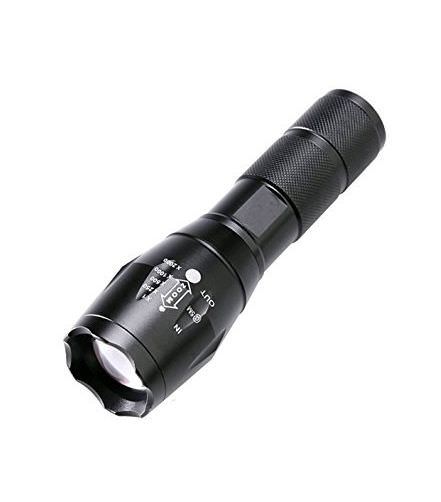 Žibintas ENTAC, 5W, 3AAA, Alu, 500 lm, su dviračio laikikliu, juodos sp.-0