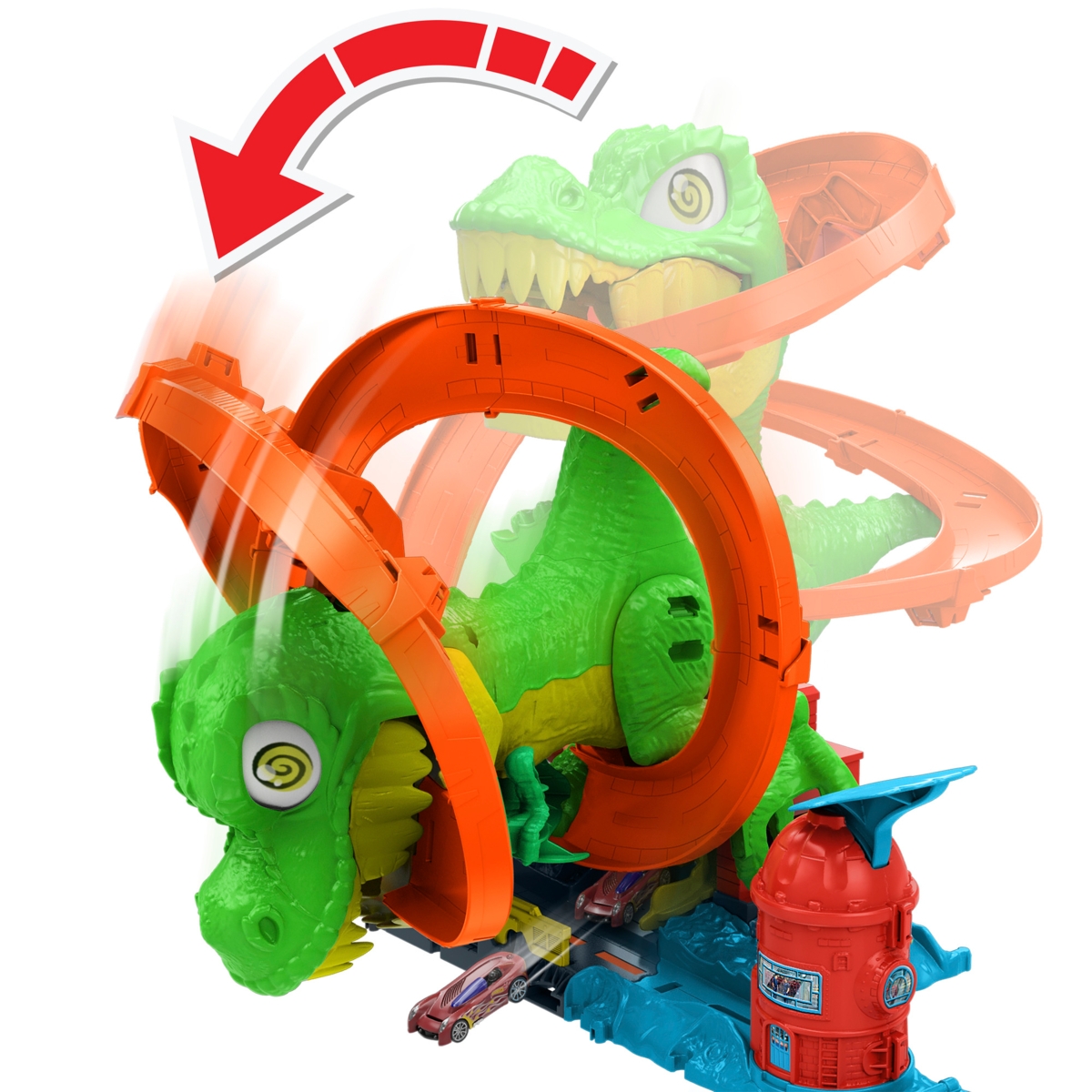 Žaidimų rinkinys HOT WHEELS „Dinozauras gaisrinėje“ - 7