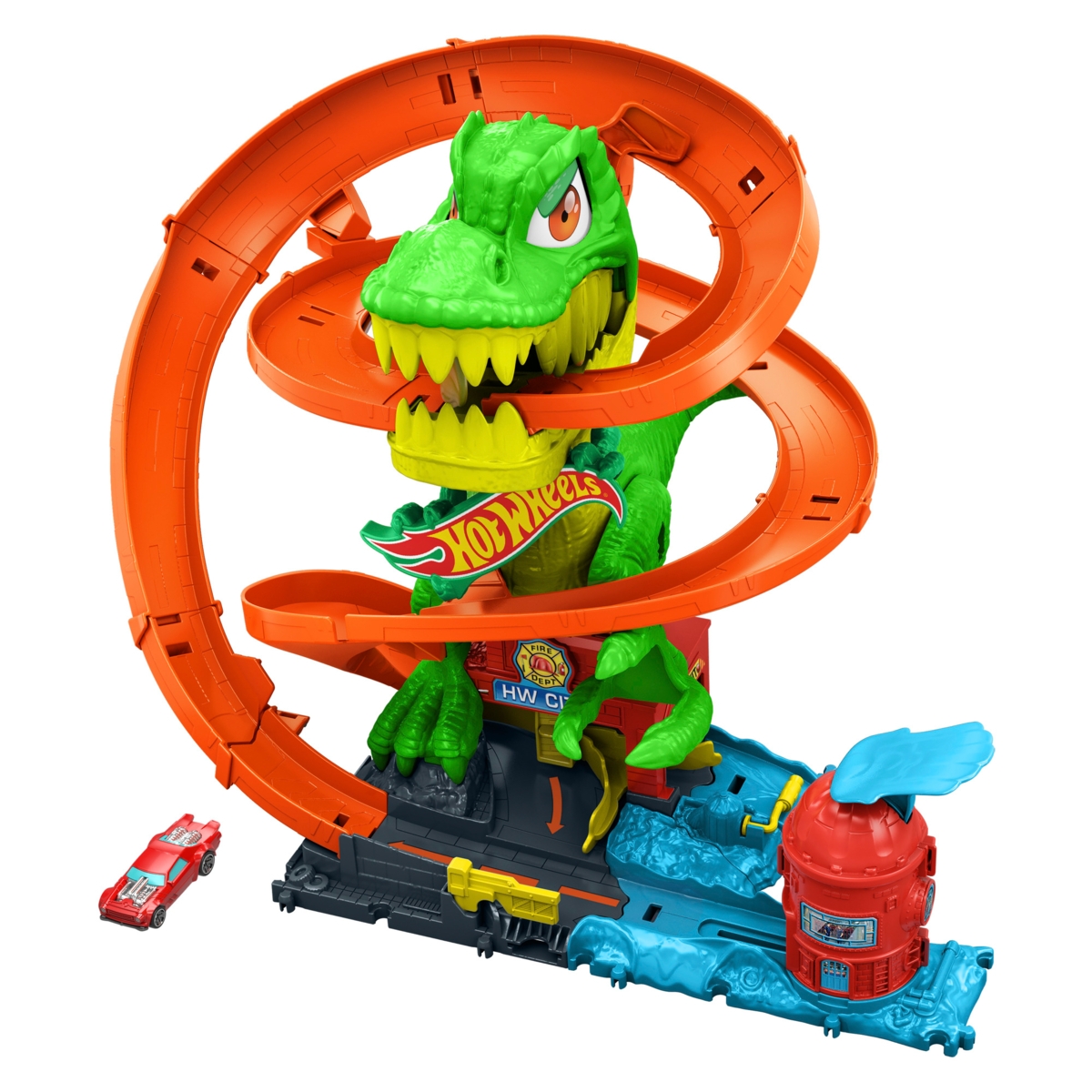 Žaidimų rinkinys HOT WHEELS „Dinozauras gaisrinėje“ - 3