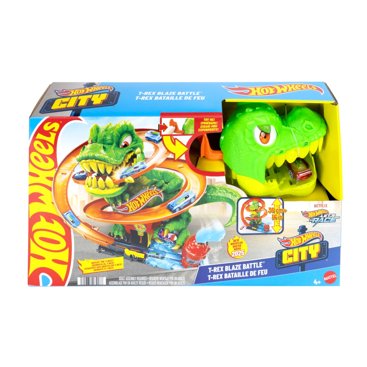 Žaidimų rinkinys HOT WHEELS „Dinozauras gaisrinėje“-0