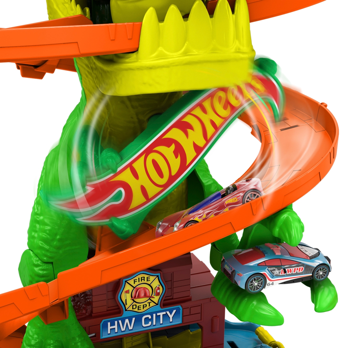Žaidimų rinkinys HOT WHEELS „Dinozauras gaisrinėje“ - 4