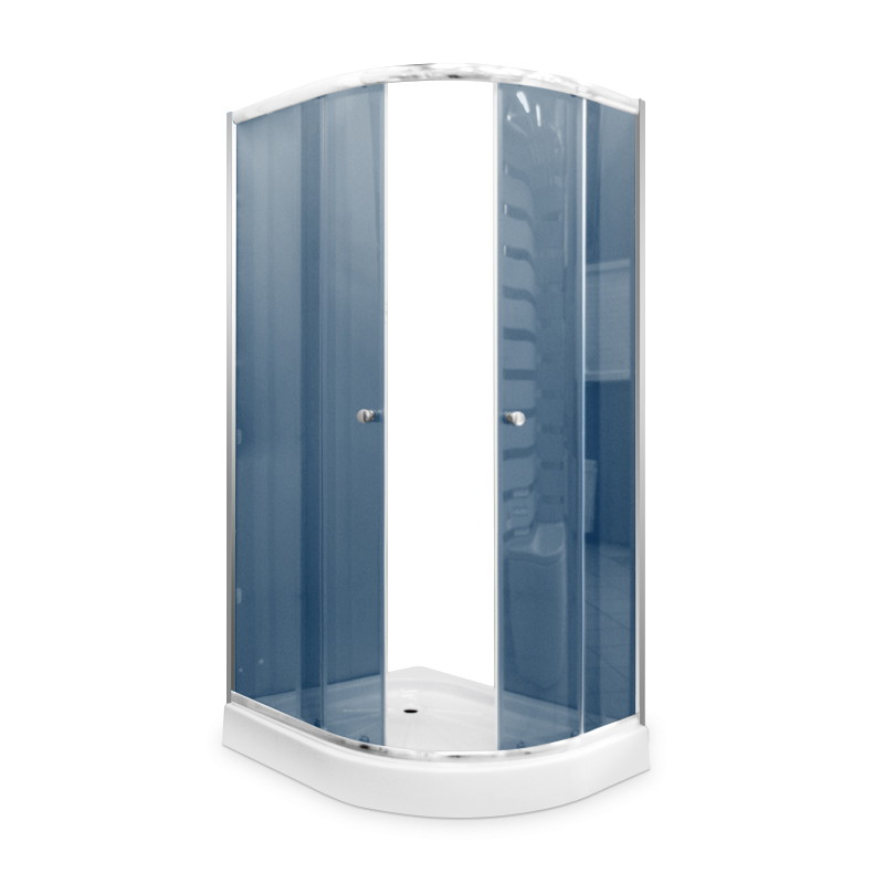 Dušo kabina Gotland Eko 120x80, kairinė, žemas padėklas-0